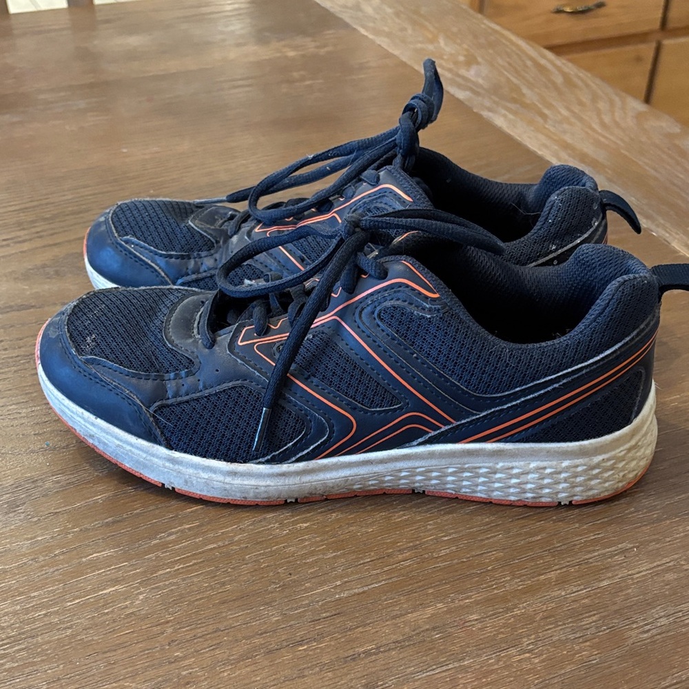Athletic Works Navy and Orange Men's Athletic Shoes